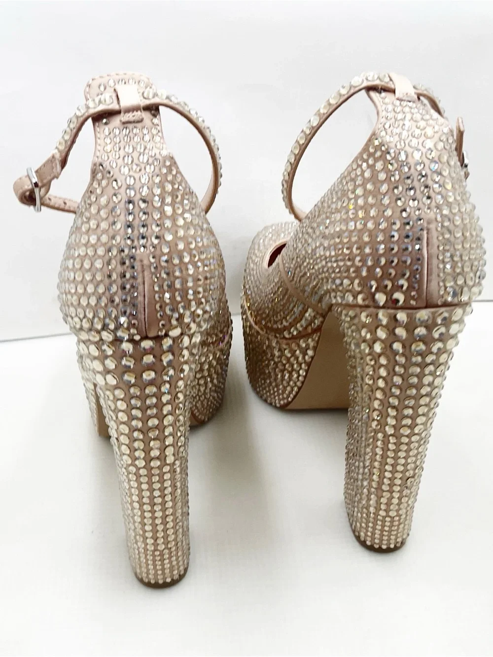 {Steve Madden} Skyrise Rhinestone Embellished Platform Heels